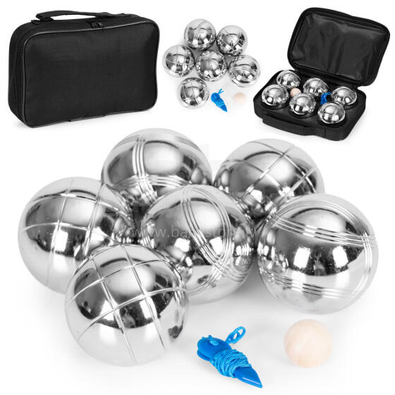 Boules mängu komplekt Petanque 6 palli + kott ja tarvikud