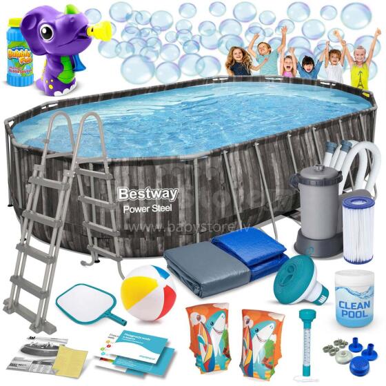 Bestway 5611R 610 x 366 x 122 cm Frame Pool 18 in 1