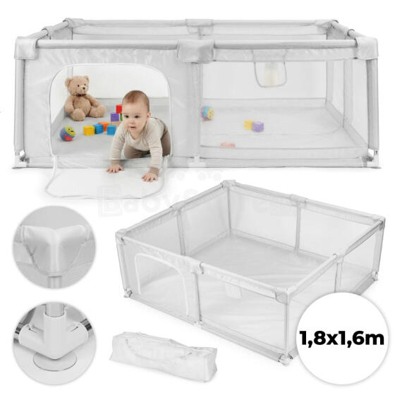 Beebi mänguait 180x160 cm Kuiv palliväli Mänguala Hall koos kandekotiga ECOTOYS