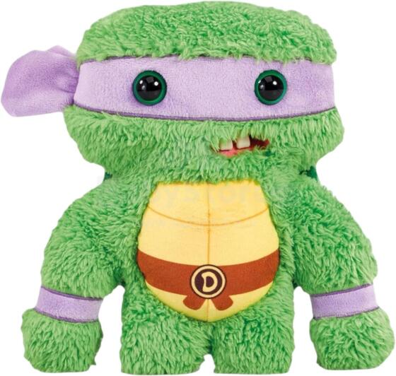 Teenage Mutant Ninja Turtles x Fuggler Donatello Soft Plush Toy Art.274346 Naljakas mängukoletis kilpkonna kujul, kellel on inimhambad.