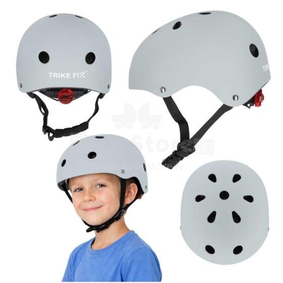Ikonka Trike Fix Art.KX2813_5 Dark Grey Trike Fix laste jalgrattakiiver, reguleeritav, LED, M, 55-58 cm,