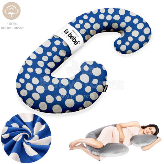 La Bebe™ Maternity Pillow Cotton Sì -Duo Art.80579822 Nordic Stones. Multifunctional maternity pillow with memory foam filling
