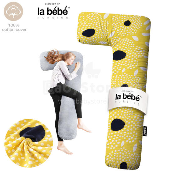 La Bebe™ Flopsy Cotton Nursing Maternity Pillow Art.70608146 Nordic Seeds.