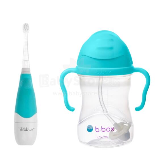 B.BOX 62375 Sonic hambaharja komplekt lastele + 240 ml õlletoru pudel Azure