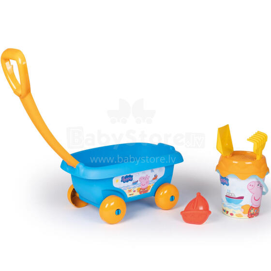 SMOBY Kott koos ämbri ja liivatarvikutega Peppa Piggiga