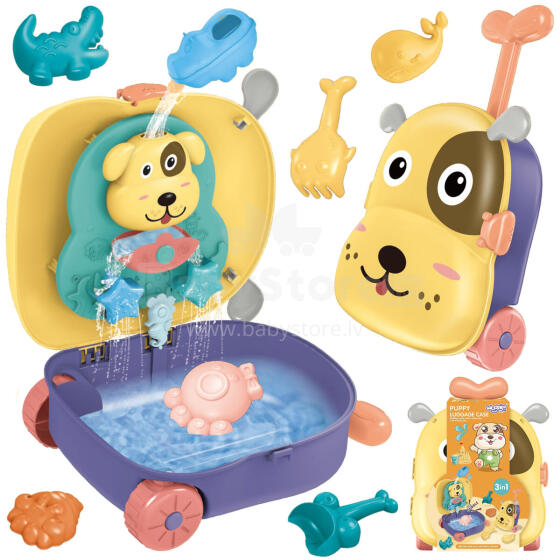WOOPIE 3-в-1 набор песка чемоданчик щенок + водная игрушка - 3 предмета