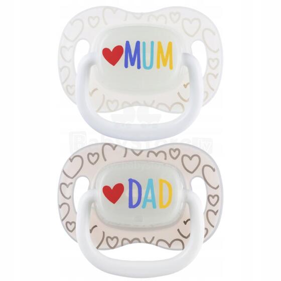 CANPOL 34/939 Silikoonist rahustav lutipudeli 0-6k LoveMum&Dad 2 tk
