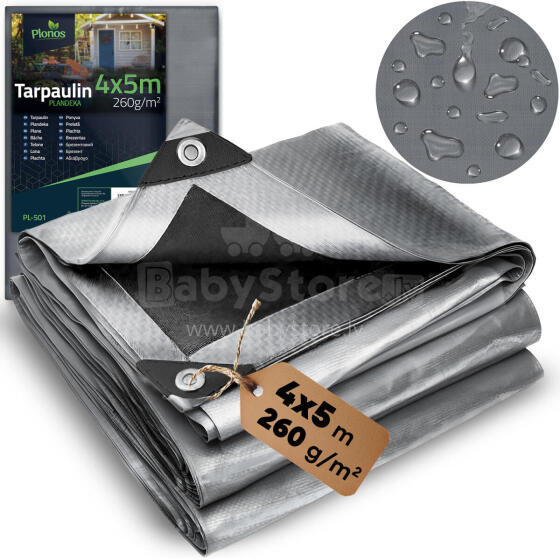 Kattekangas 500 x 400 cm 260 g/m2 Paks PL-501