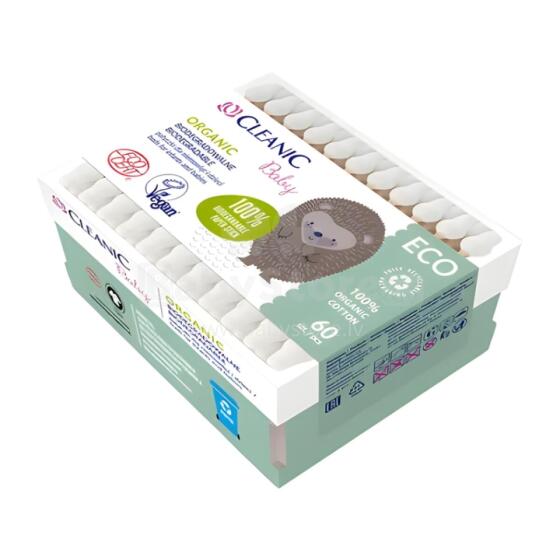 Vatipadjad beebidele Cleanic Baby Eco 60 tk paberpakendis