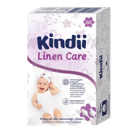 Vatitikud beebidele Kindii Linen Care 60 tk.