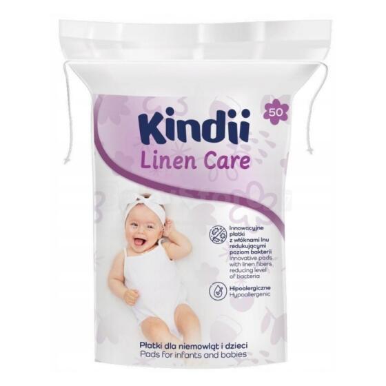 Vatipadjad beebidele Kindii Linen Care 50 tk.