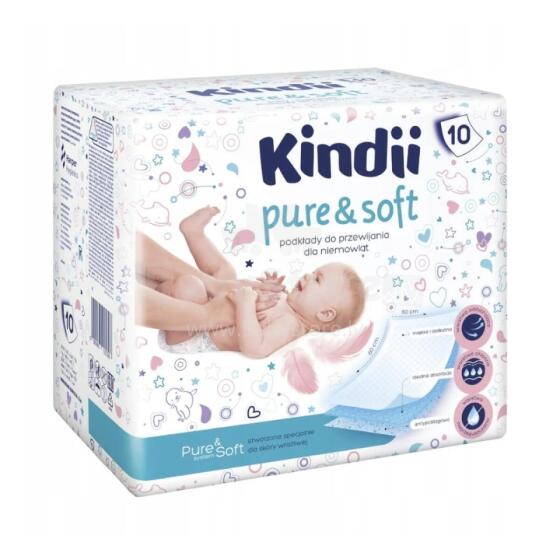 Beebilinad Kindii Pure&amp;amp; Sof 10 tk 60x60cm