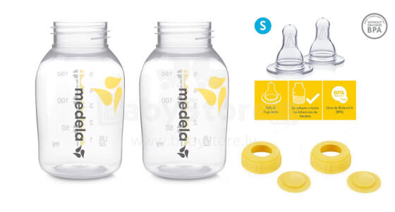 Medela Breast Milk Bottles Art.0074 2psc