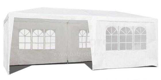 Aedade kaubanduslik paviljonitelk, 3x6 m, 6 seina, valge, MultiGarden