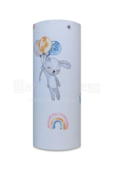 Mähkmed - 25950 - FLANELLTRÜKK - EGA - PANDA KUU PEAL - suurus 70x80 cm