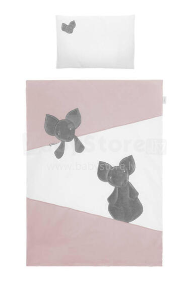 Kattekomplekt - 2 tk - 135x100, 40x60 - MYSZKI - P02-0102- ROOSA
