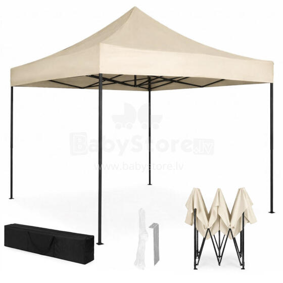 Automaatne pop-up aiapaviljon, telk 3x3 m, beež, MultiGarden
