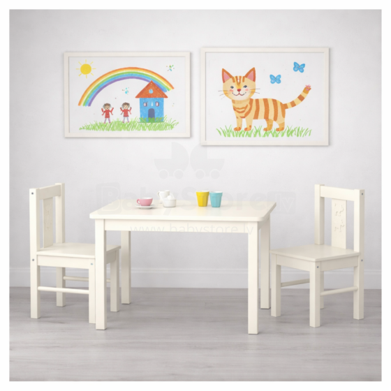 Made in Sweden, children’s table set, table +  2 chairs, Art. 102.016.73B