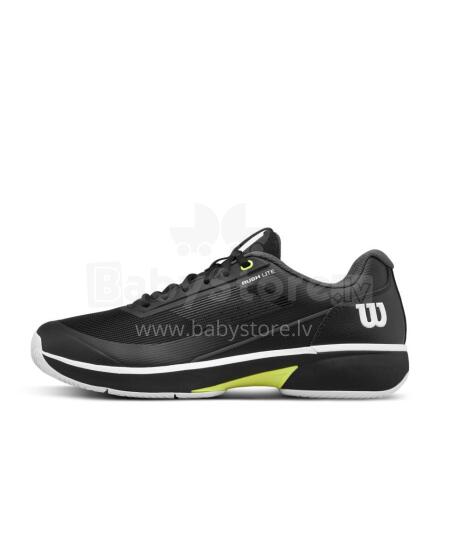 WILSON TENNISE KINGAD MEESTELE RUSH LITE 5 Must / Valge / Ohutus Kollane
