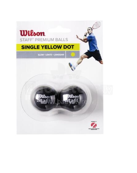 WILSON squash pallid STAFF 2-pakk - kollane punkt