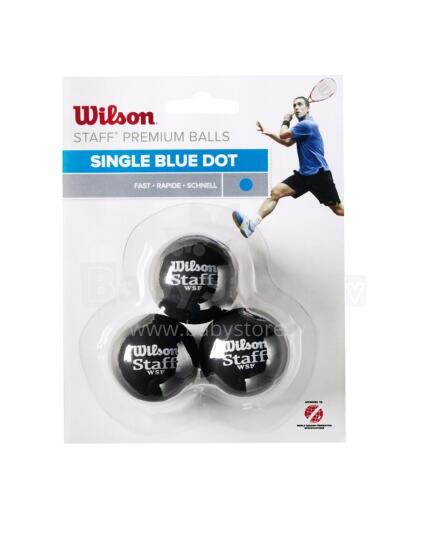 WILSON squash pallid STAFF 3-pakk - sinine punkt