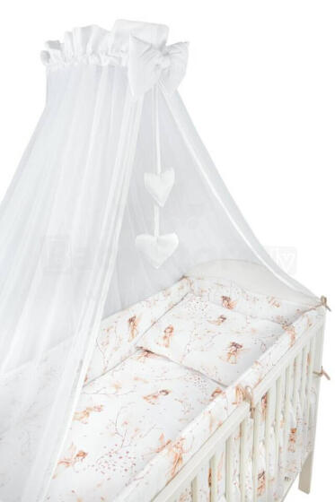 Bedding set - 6  parts - 120/90/360 - FAIRY - BEIGE