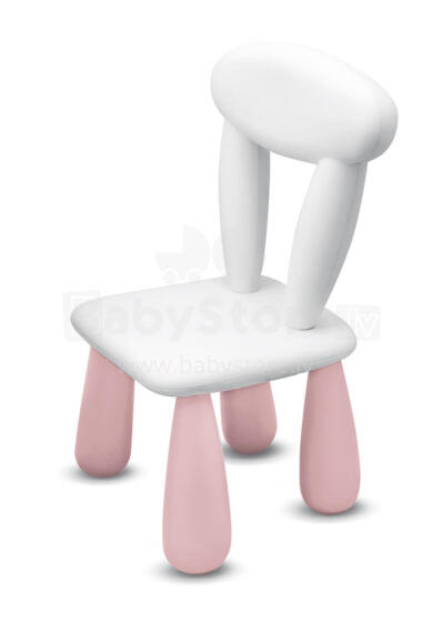 Chair - LUNA CLASSIC - WHITE / PINK