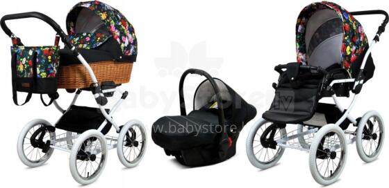 Babylux Classic Art.286140 Garden Flowers  Klassikaline 3-ühes lapsevanker