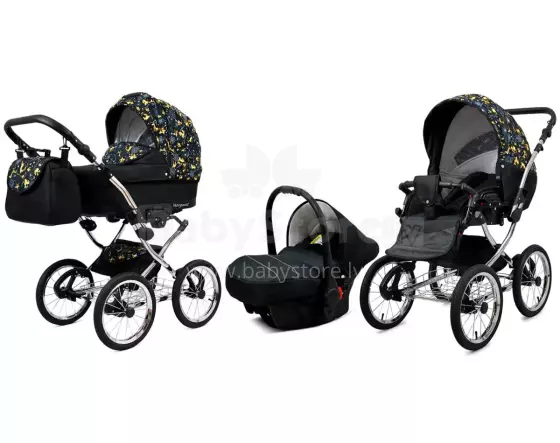 Babylux Margaret Exclusive Art.286177 Gold Deer Klassikaline 3-ühes lapsevanker