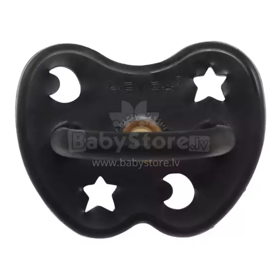Hevea Natural Rubber Pacifier  Art.211721 Space Black Natural Rubber Pacifier