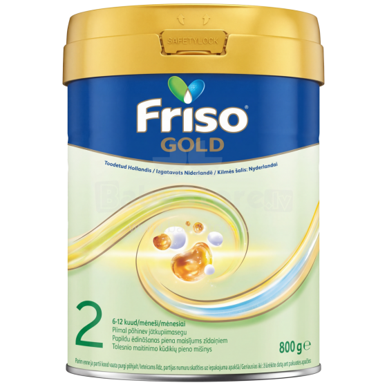 Frisolac® Gold 2 New Formula Art.287203 Piimavalem - dieettoit lastele vanuses 6-12 kuud. 800g