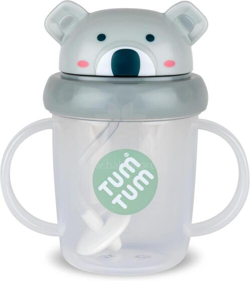 Tum Tum Baby Cup Art.287559 Grey Koala Beebipudel kõrrega, 200 ml, lastele alates 6. elukuust