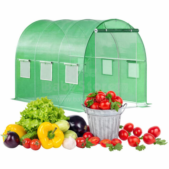 Kilekasvuhoone tunnel 3x2x2 m 6 m² metallraam UV-kile