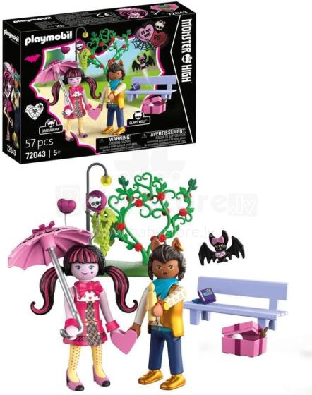 PLAYMOBIL Monster High – Valentine’s Day Date Draculaura & Clawd Set