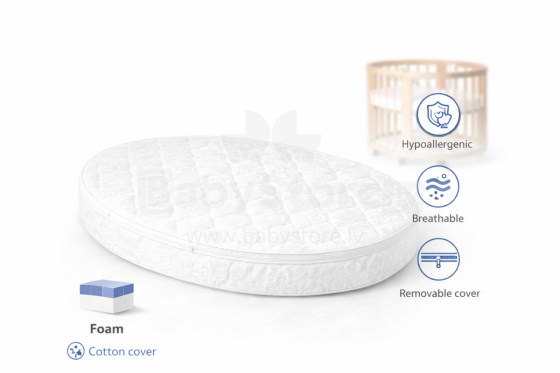 La Bebe™ Smart Bed Art.288273 Children's foam mattress 72x120x5 cm (Compatible with Ingvart)