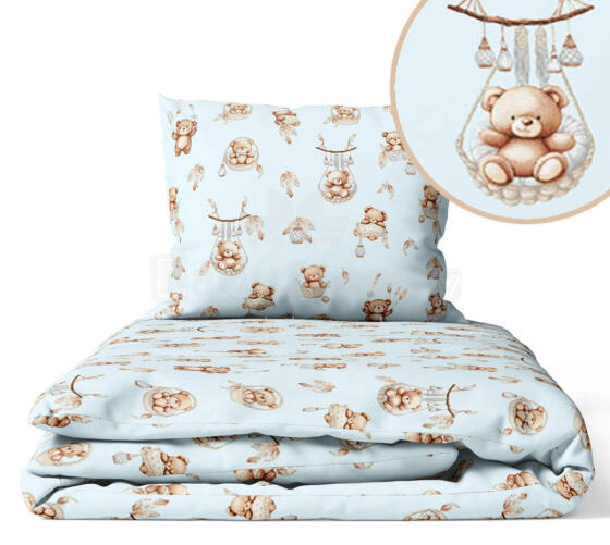 Kattekomplekt - 2 tk - 135x100, 40x60 - KARU KORVIS - SININE