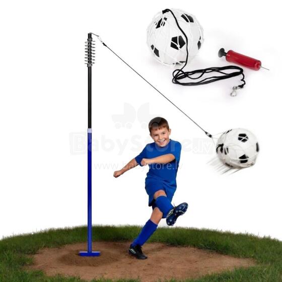 Tetherball jalgpallitreeningu seade nööriga, vedru ja pumbaga