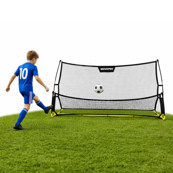 Rebounder kahepoolne jalgpallitreeningu treener löökide harjutamiseks 220x120 cm, MOVEPRO