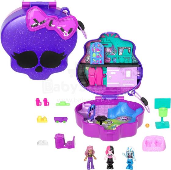 Polly Pocket x Monster High kaasaskantav mängukomplekt