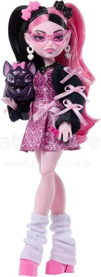 Monster High – Draculaura nukk roosas kleidis ja mustas kardiganis