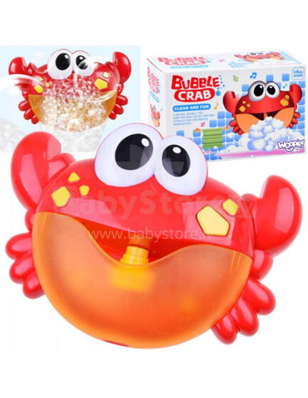 WOOPIE BABY Bath Toy Crab for Foam Making with Melody - 10 pcs