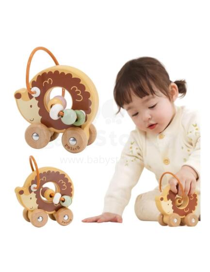 VIGA Bead Maze on Wheels – Hedgehog 12M+