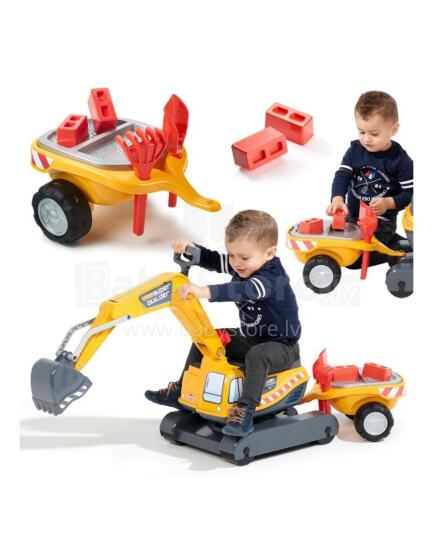 FALK Super Builder Ekskavaator koos Haagise ja Tarvikutega 3-7 Aastat