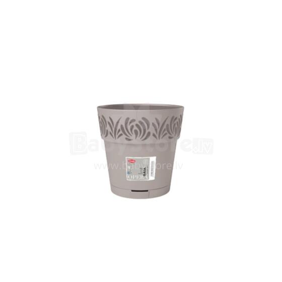 Lillepott alusega Gaia &Oslash;15x15cm helehall