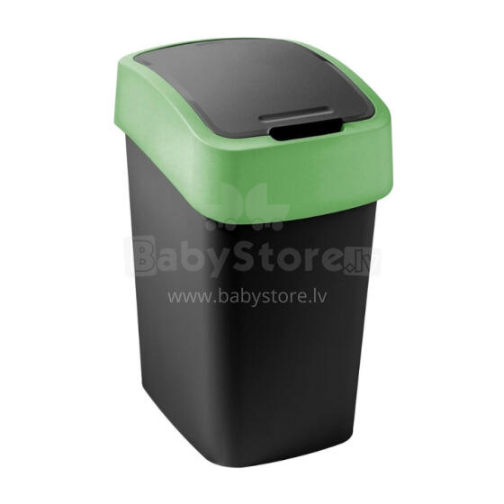 Pr&uuml;gikast Flip Bin 9L must/roheline