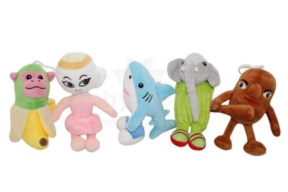 BRAIN ROT talking plush keychain 15 cm, assort., BD1270