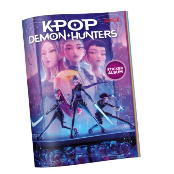 K-POP DEMON HUNTERS kleepsualbum kleepsudega, 10 tk, KPALBUM-2026-ENG