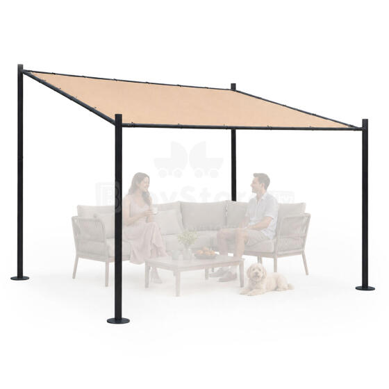 Aedapergola terrassile 3x3 m terasest varikatus beez MultiGarden