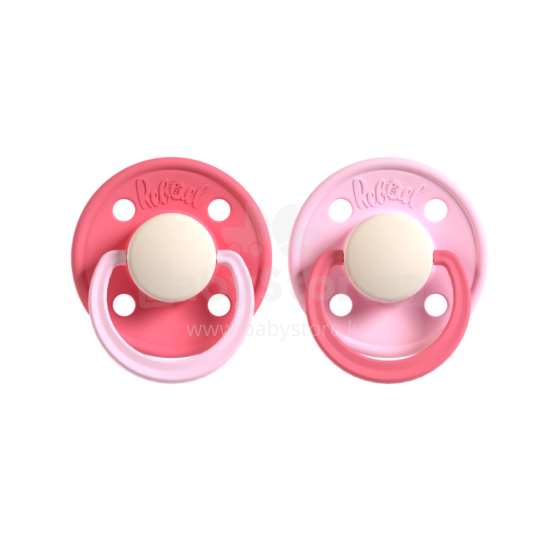 Rebael Round Latex Art.291997 Flamingo mannekeen (lutt), mis on valmistatud 100% looduslikust kummist vanuses 6+ kuud. (2 tk.)