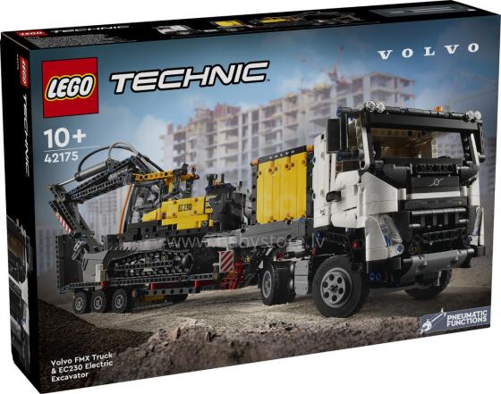 LEGO Technic Volvo FMX Veok ja EC230 Elektriline Ekskavaator